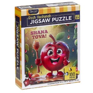 Picture of Jigsaw Puzzle Shana Tova Apple Design 100 Pieces